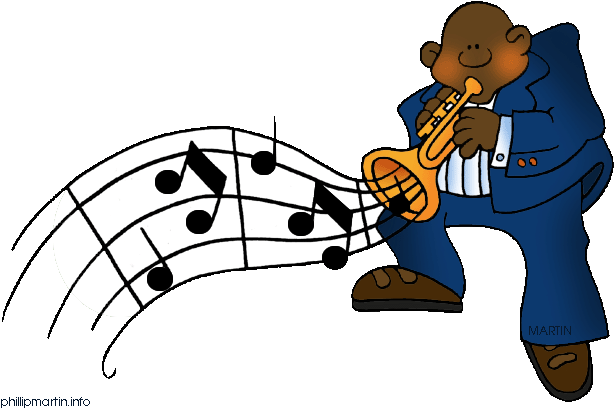 Jazz Clip Art Free Download - Black History Clip Art (648x422)