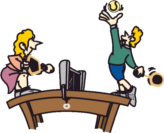 Larry Hodges Table Tennis Clip Art - Table Tennis Clipart (596x488)