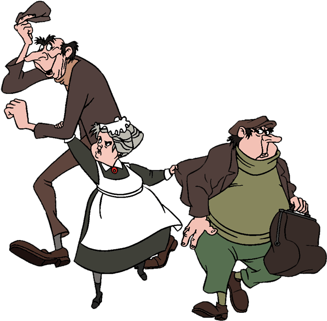 Roger, Anita And Nanny Image - 101 Dalmatians Horace And Jasper (650x643)