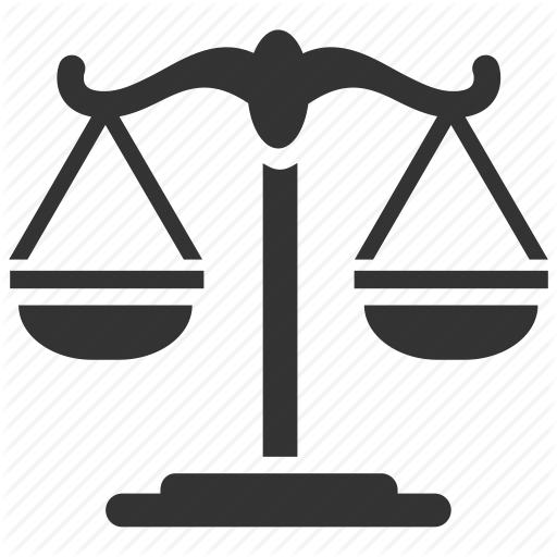 Scales Of Justice Icon Png - Justice Scale Icon (512x512)