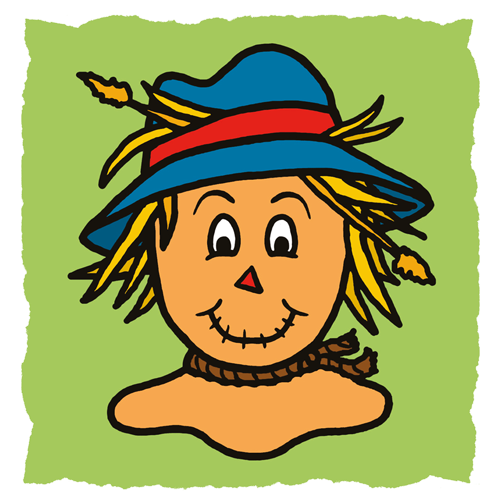 Scarecrow - Coloring Book (500x501)