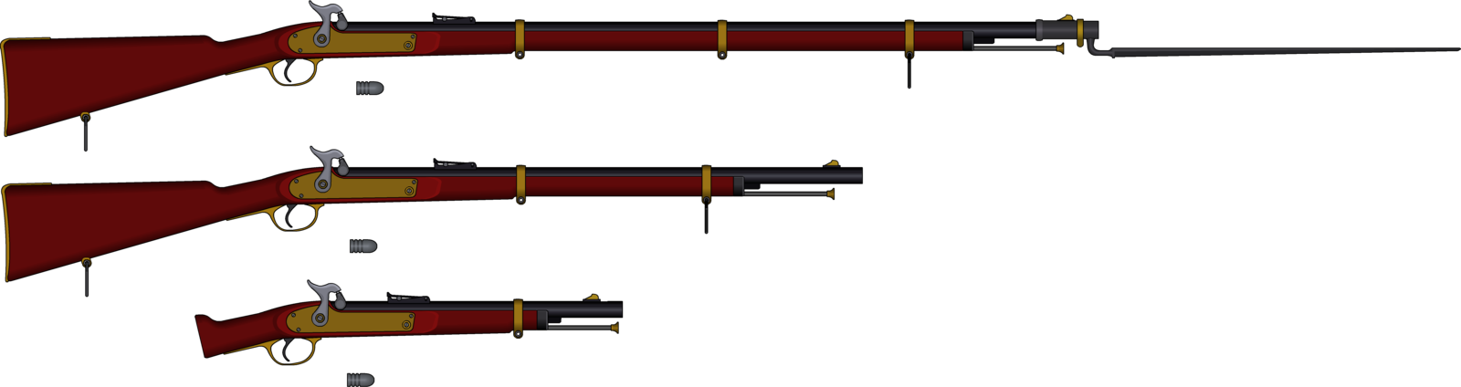 28 Collection Of Simple Musket Drawing - Musket Drawings (1600x424)