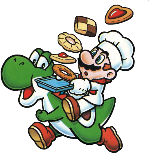 The Video Game Art Archive - Yoshi Cookie - Import Japon Super Nintendo - Super (540x558)