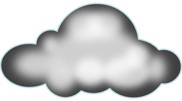 Cloud Clip Art At Clker - Cloud Clip Art (600x333)
