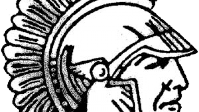 Paramus Pounds Belvidere 80-7 - Spartan Head Clipart (640x360)