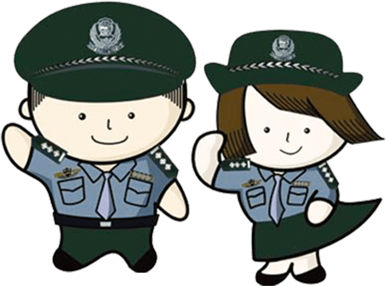 卡通q版警察 - Cartoon Police Child (804x804)