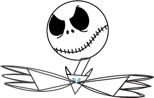 How To Draw Jack Skellington - Drawing (678x600)