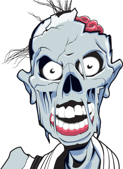Skull Zombie-head - Zombie (569x569)