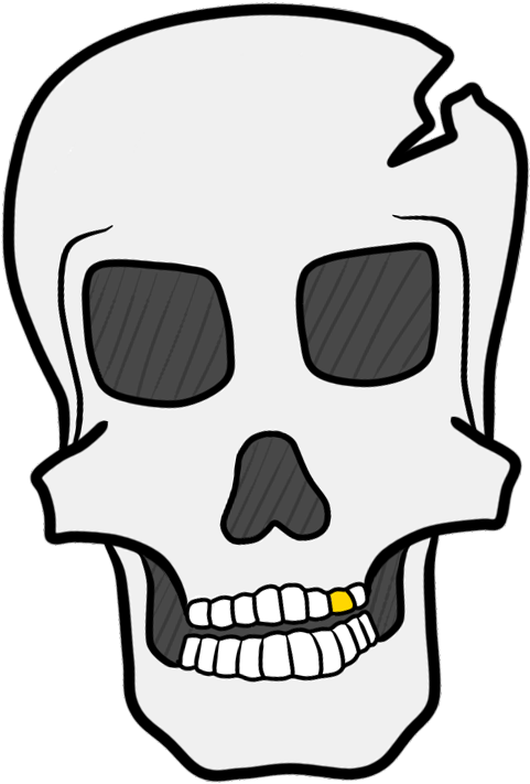 Skullhead By Dickeenv On Clipart Library - Skull (626x850)