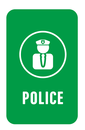 Green Police Tag Transparent Png - Scouts And Guides Flag (512x512)