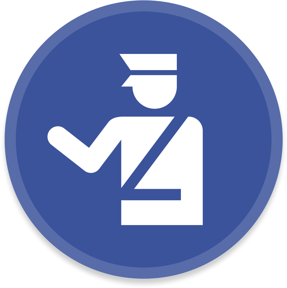 Police Icon - Clipart Imigration Png (1024x1024)