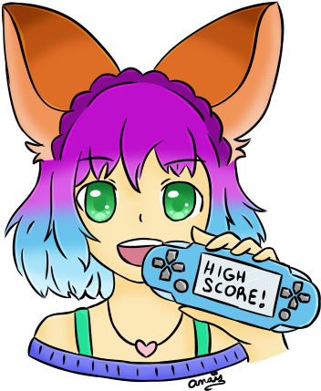 Trying A Video Game {day 24} By Phoenixremixed - Cartoon (370x450)