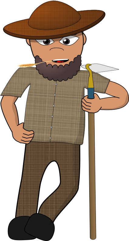 Couple Clipart Farming - Farmer Clipart Public Domain (470x800)