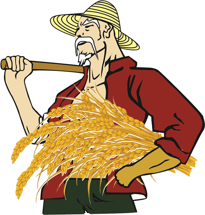 Farmer Clip Art - L Agriculteur Dessin Coloré (1024x960)