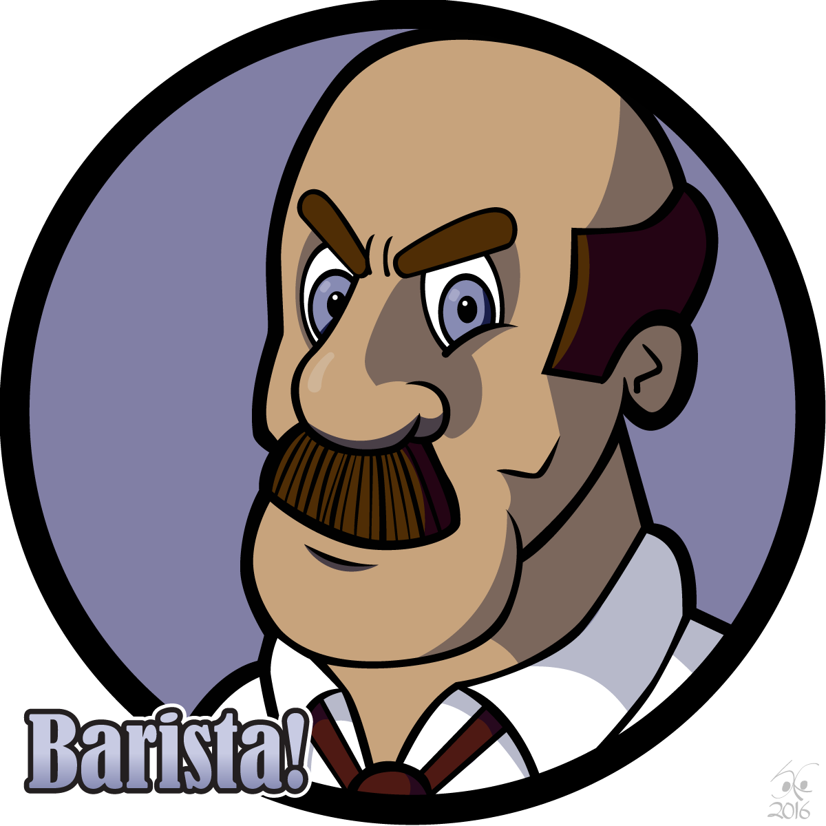 An Illustration Of Jim, The Boss From The Hit Video - Chips Way (1200x1200)