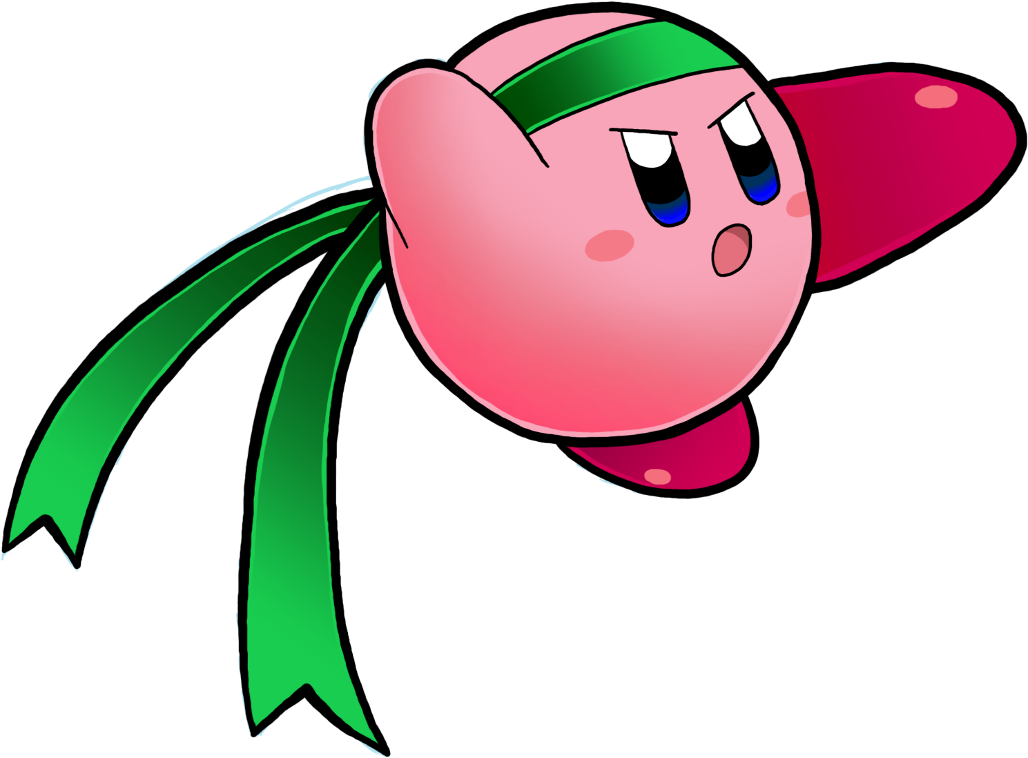 Canvas Curse Ninja Video Game Yoshi - Kirby: Canvas Curse (1546x1165)