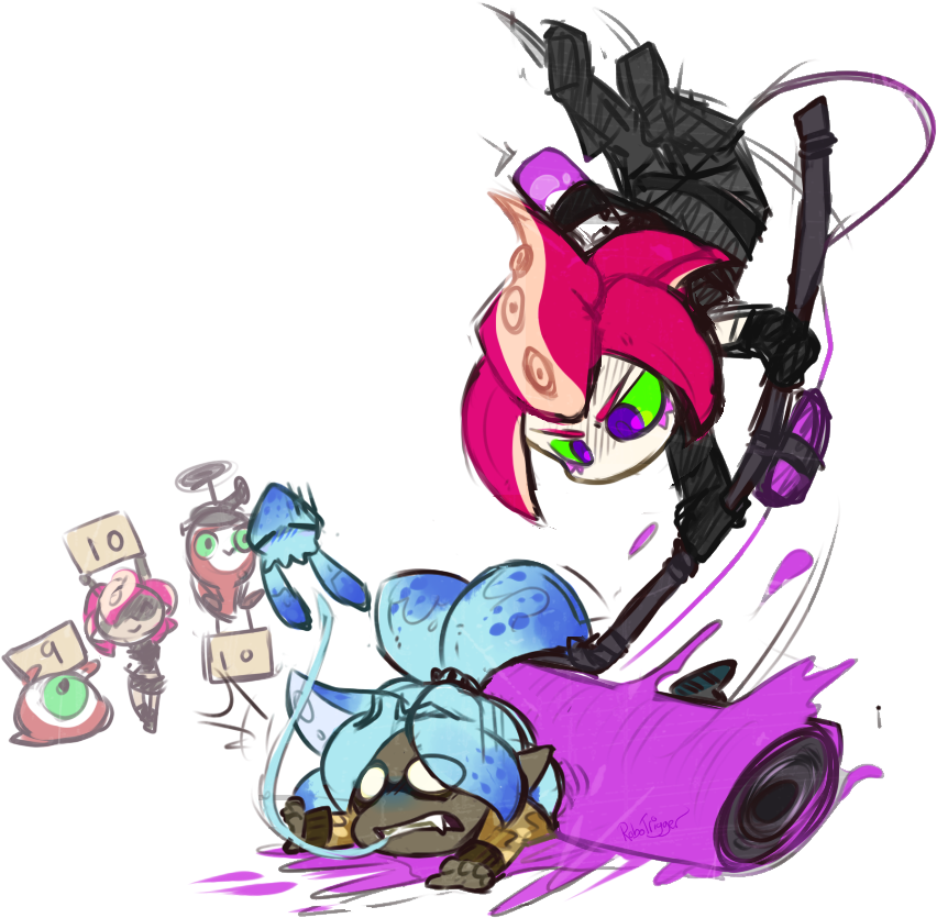 Splatoon 2 Fan Art Video Game Nintendo - Splatoon 2 Fan Comic (887x863)