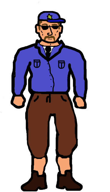 Brad Dragarag The Security Guy Cell - Cartoon (400x640)