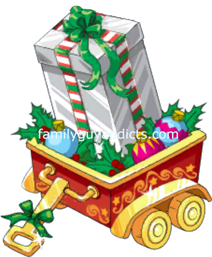 Silver Gift Box In Wagon - Silver (729x885)