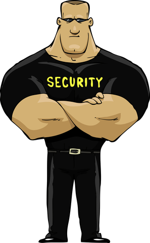 Personal Guards - Cartoon Security Guard (297x480)