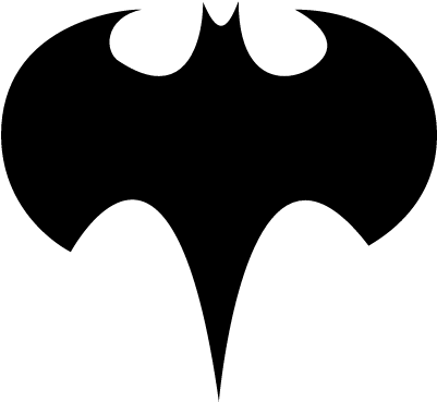 Batman Logo Silhouette - Batman Logo (1200x630)