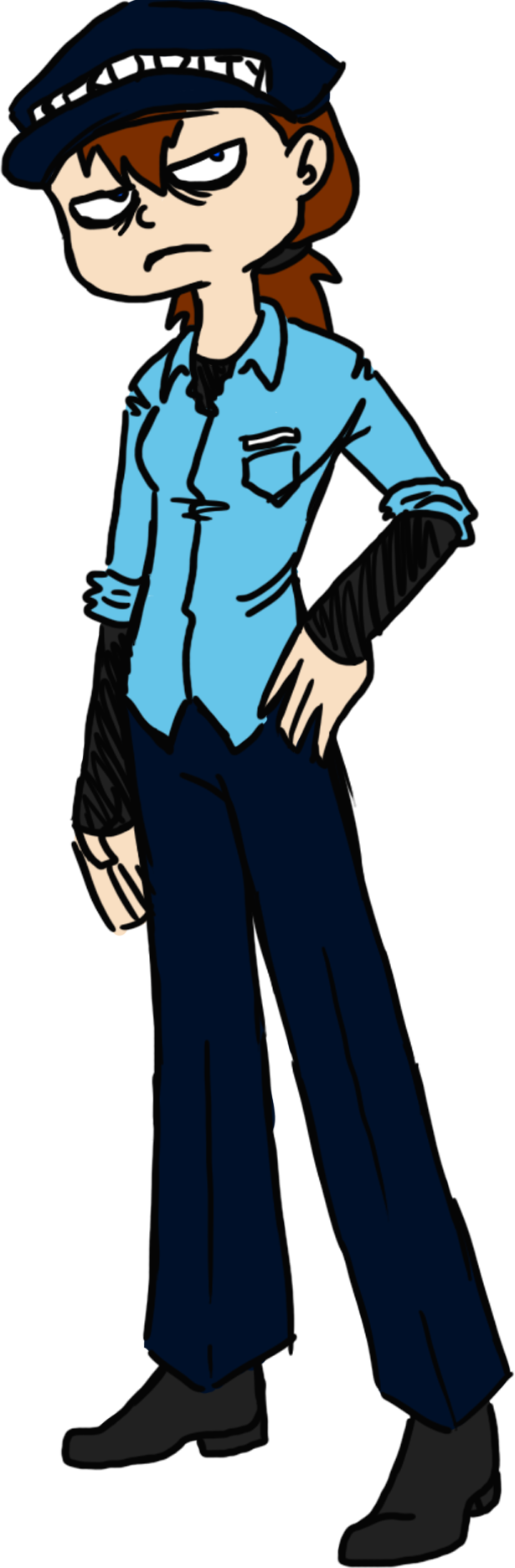 Mike The Security Guard By H-moss - Illustration (615x1872)