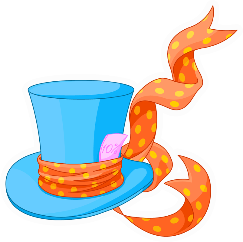 Mad Hatter Vector (803x800)