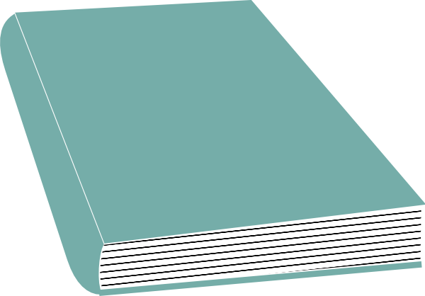 Free Vector Closed Book Clip Art - Closed Book Clipart (600x418)
