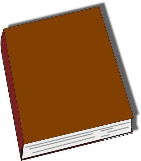 Closed Brown Book Clip Art At Clker - Book Clip Art (516x597)