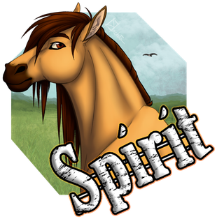 Stallion Of The Cimarron On Dreamworks - Spirit: Stallion Of The Cimarron (356x350)