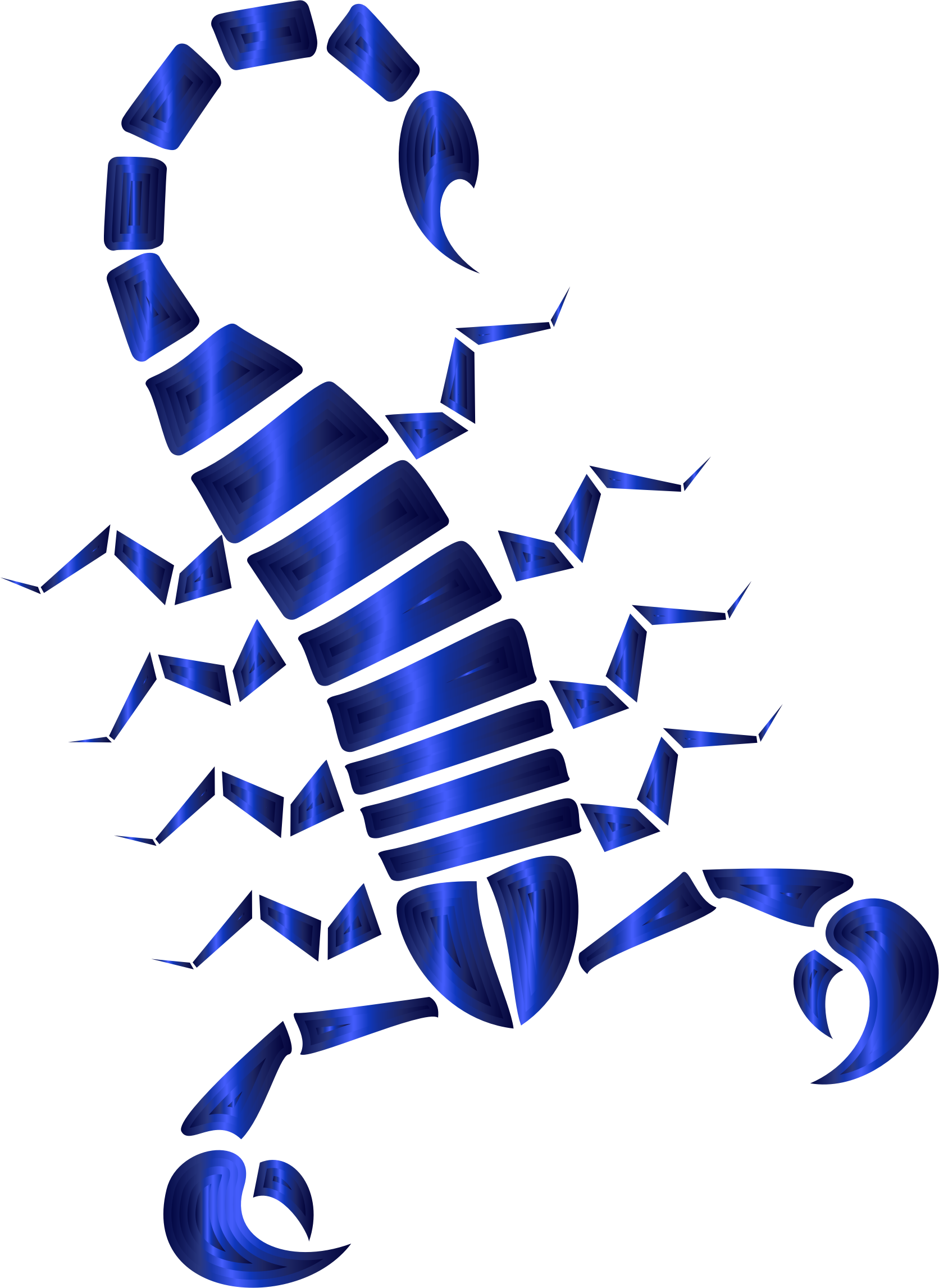 Abstract Tribal Scorpion 8 - Throw Blanket (1672x2292)