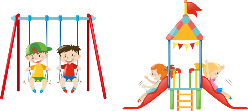 Come Explore Guelph One Playground/splash Pad At At - Boys On Swings Clipart (800x360)