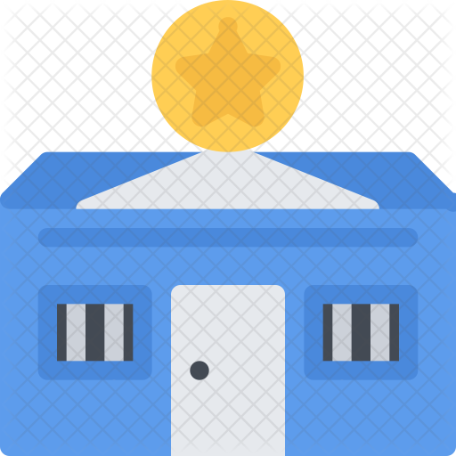 Police Station Icon - Architecture (512x512)
