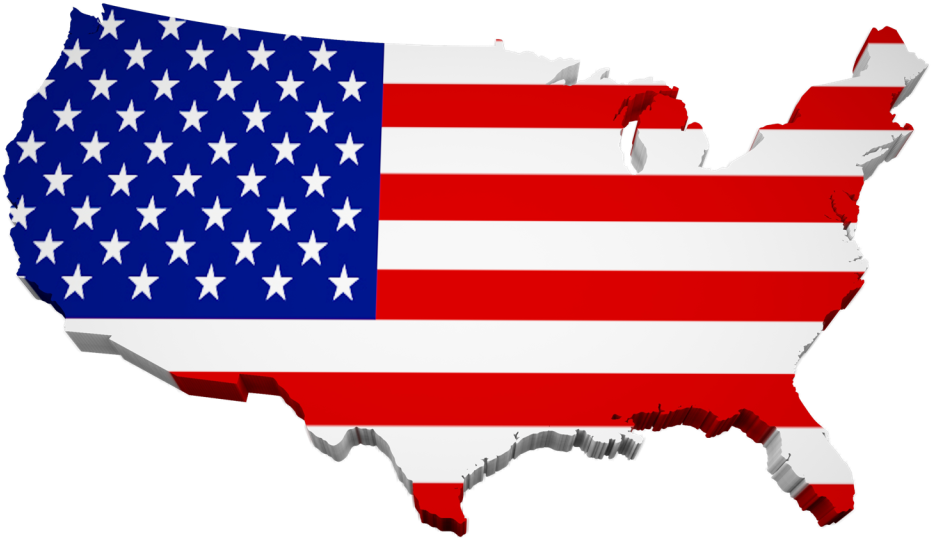 3d Cutout Of The Us Depicting Gun Training In Park - Usa Flag (1024x640)