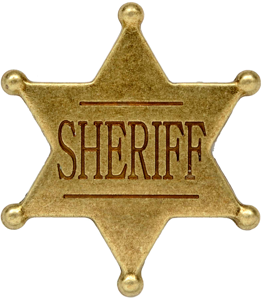 Sheriff Stars Have Circles At The End Of Each Point - Sheriff Badge (1000x1000)
