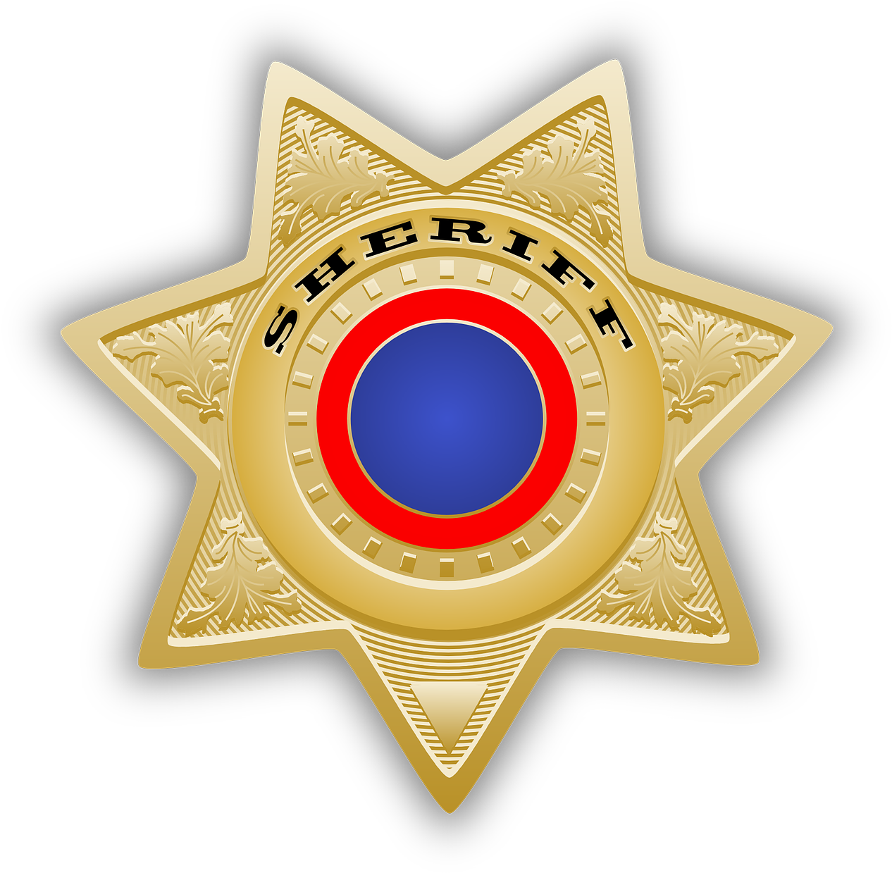 Sheriff's Star Sheriff Star Png Image - Sheriff Badge Throw Blanket (1280x1253)