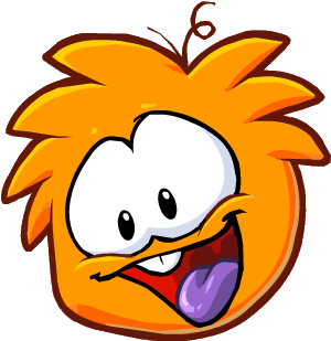 Orange New Style Puffle - Club Penguin Puffles Png (353x368)