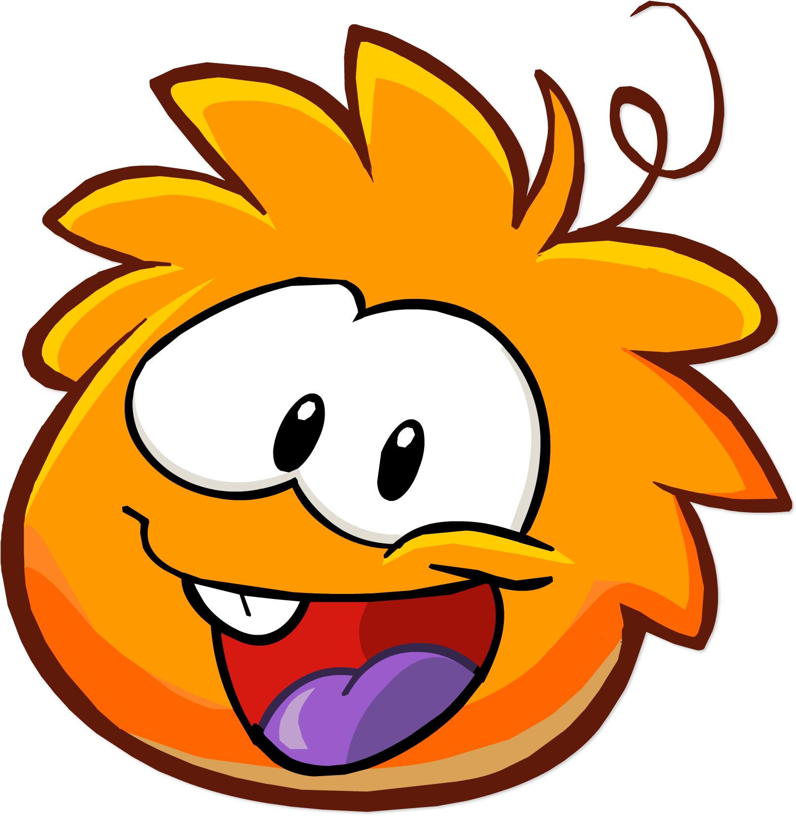 Operation Puffle Post Game Interface Puffe Image Orange - Club Penguin Orange Puffle (1616x1657)