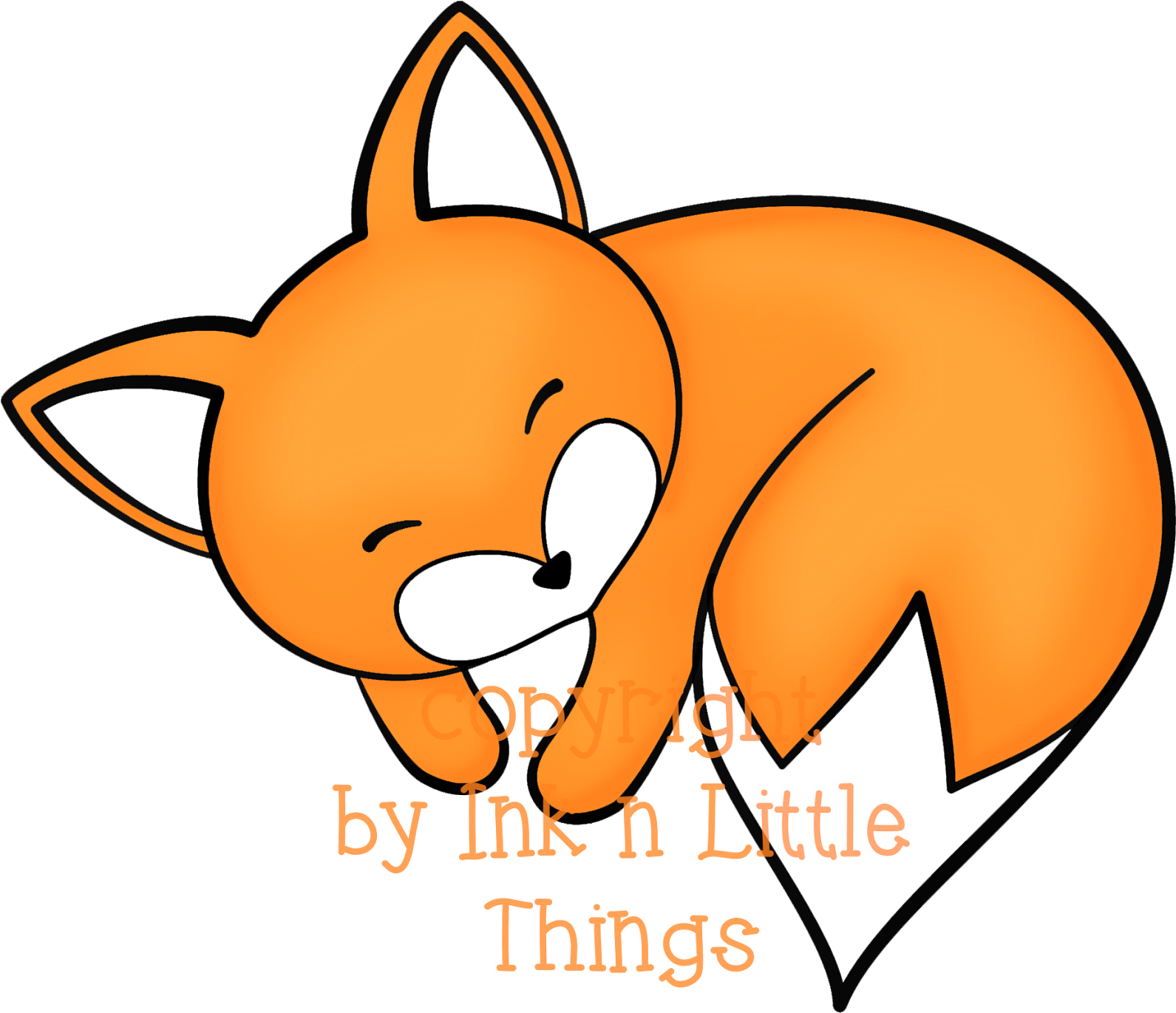 Ink N Little Things - Things That Are Orange Clipart (1600x1379)