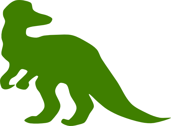 Siluetas De Dinosaurios De Colores (600x442)