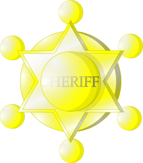 Star, Yellow, Police, Signs, Symbols, Sheriff, Badge - Estrela Amarela Xerife (561x640)