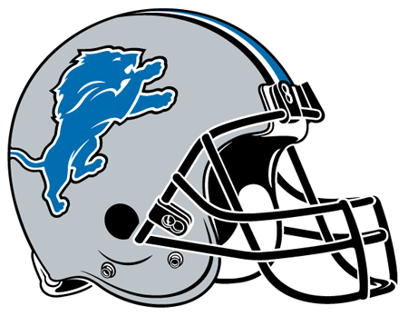 Nfl Football Helmets - Detroit Lions Helmet Logo (600x436)