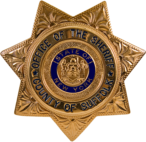Suffolk County Police Badge - Indian Police Service Logo (585x567)