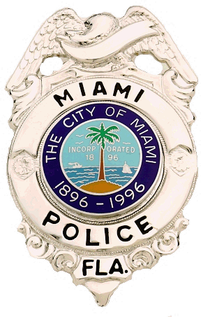 Miami Police Badge - Miami Police Department Badge (291x453)