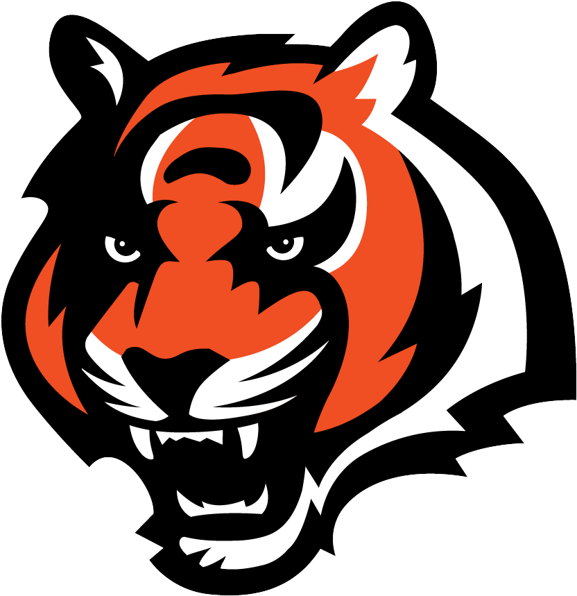 Cincinnati Bengals Nfl Chicago Bears Los Angeles Rams - Cincinnati Bengals Tiger Logo (1100x1000)