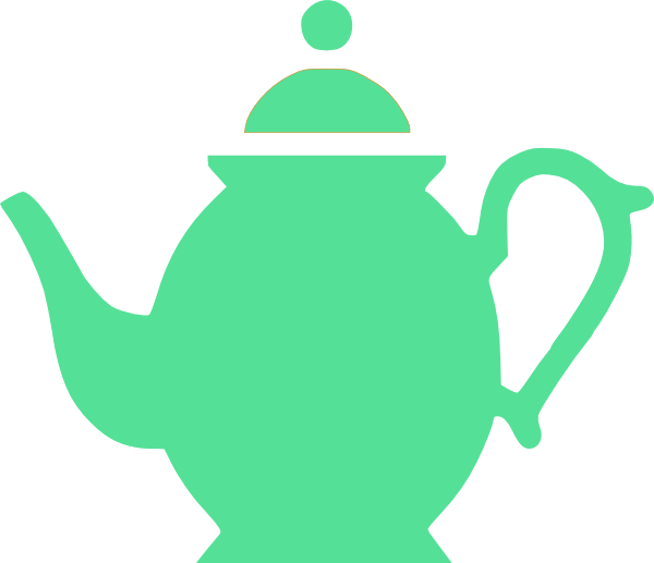 Duck Egg Blue Teapot Svg Clip Arts 600 X 517 Px - Animated Images Of Tea Pot (600x517)