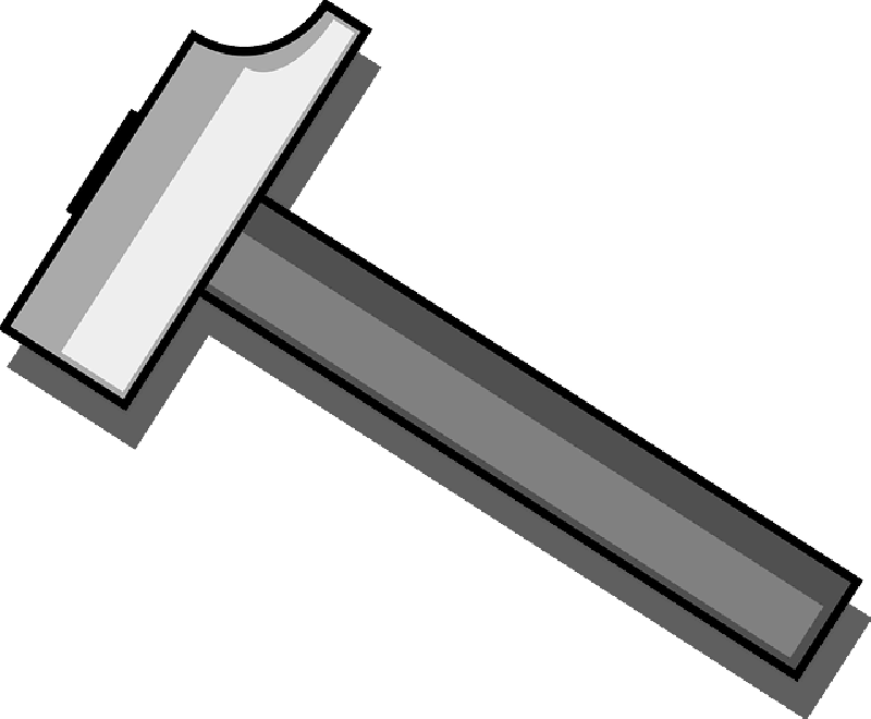 Cartoon, Tools, Hammer, Tool, Blacksmith, Nail - Hammer Clipart (800x660)