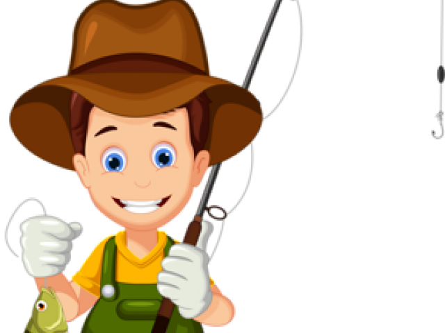 Fisherman Clipart Fishman - Farmer Cartoon (640x480)