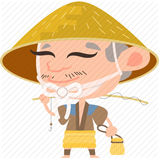 Japanese Fisherman Stock Illustrations 31 Japanese - Japanese Man With Hat (512x512)