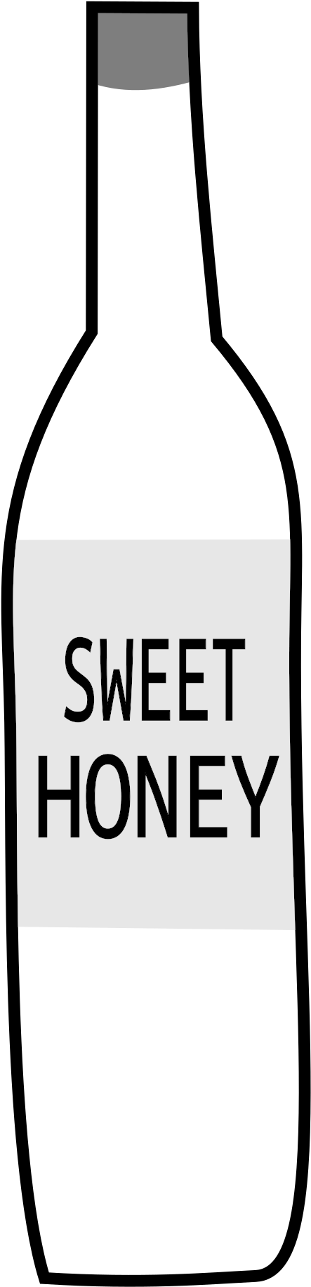 Honey Bottle, Bottle - Glass Bottle (1697x2400)